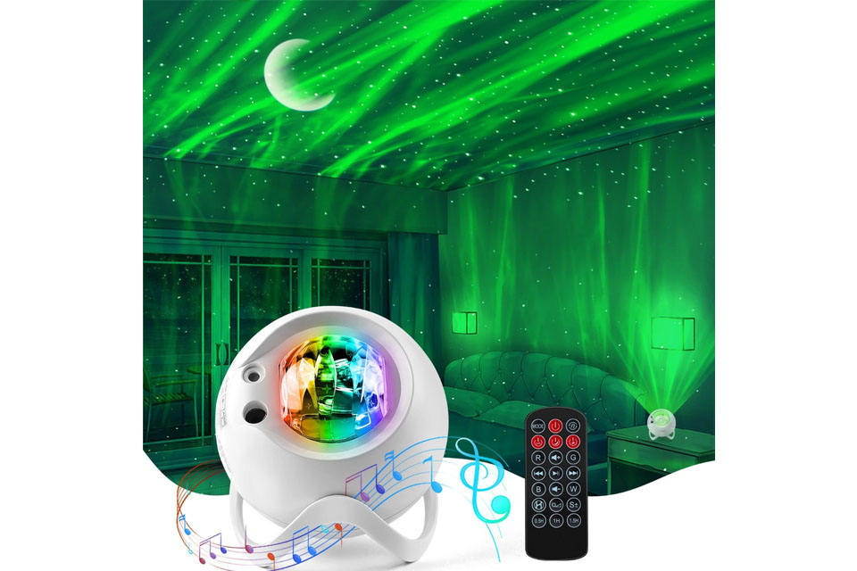 Lámpara proyector de efecto aurora