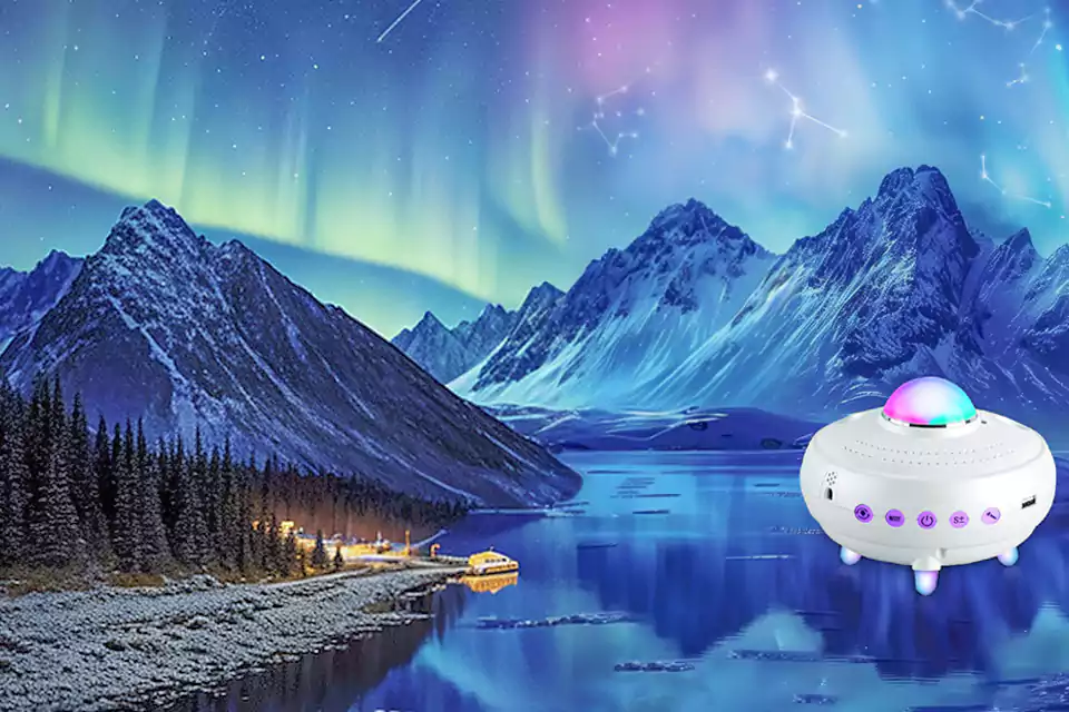 constellation and aurora night light