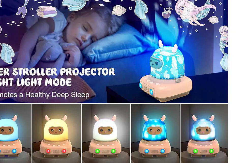 deer robot projector for kids room