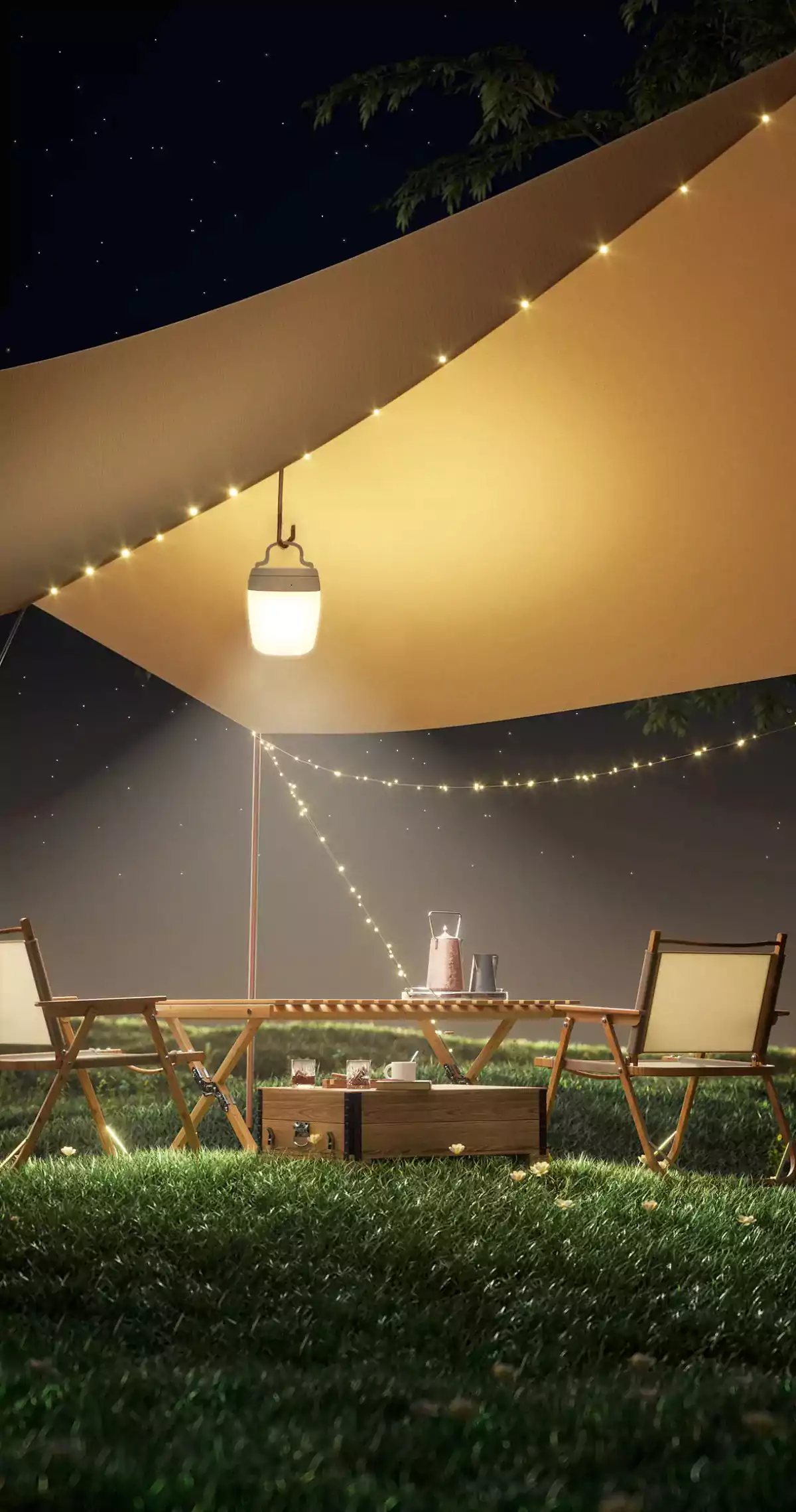 soft light camping lamp