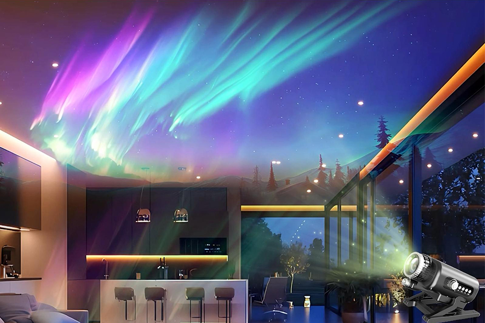 3D star nebula projector