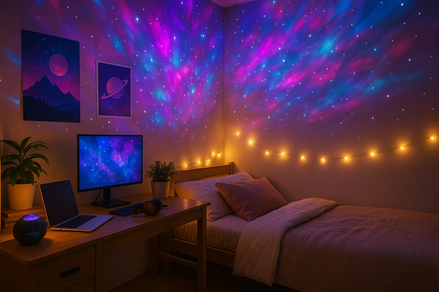 Galaxy Projector Dorm Room Decor