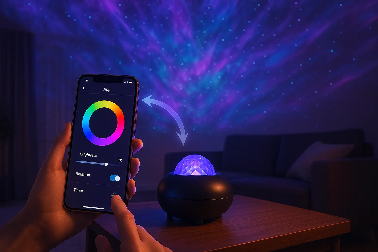 Galaxy Projector with App Control