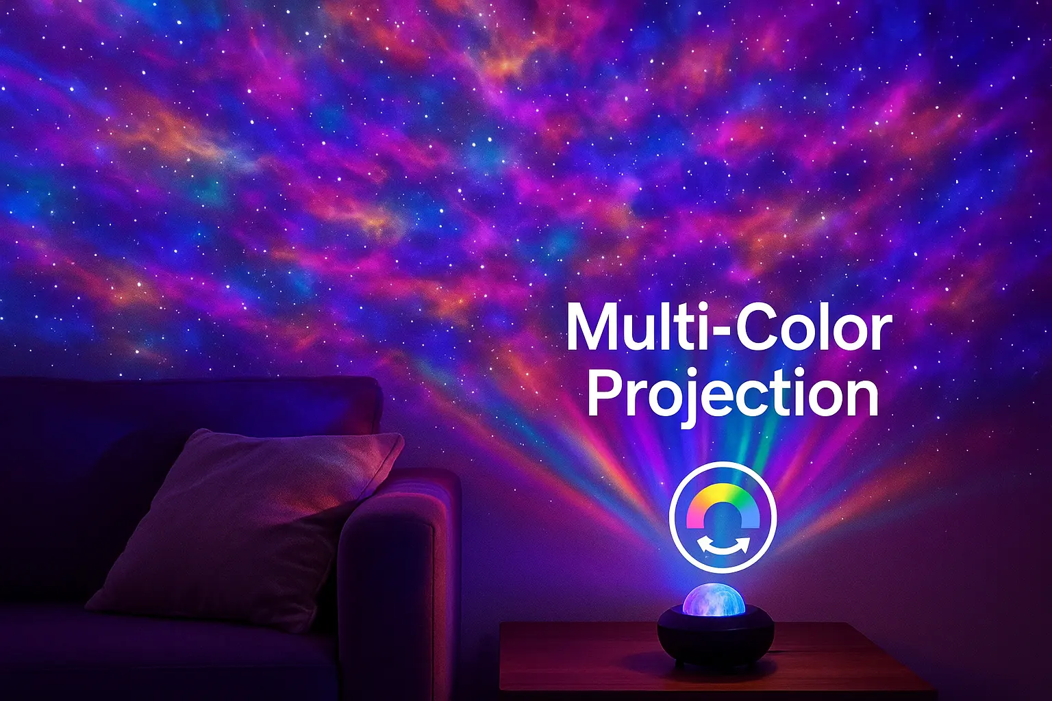 Galaxy Projector with Multiple Colors