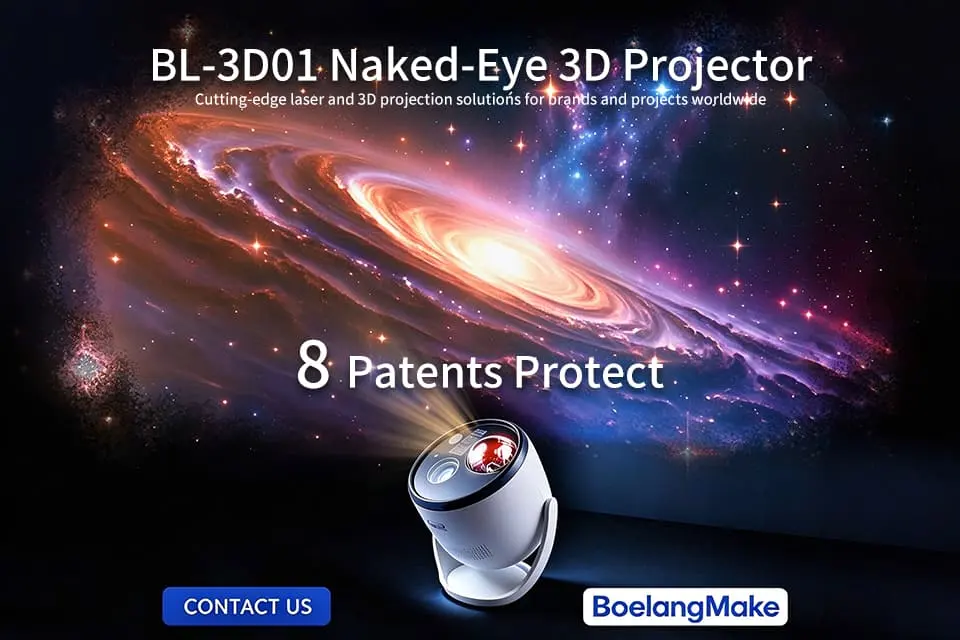BL-3D01 naked-eye 3D projector with patented projection technology