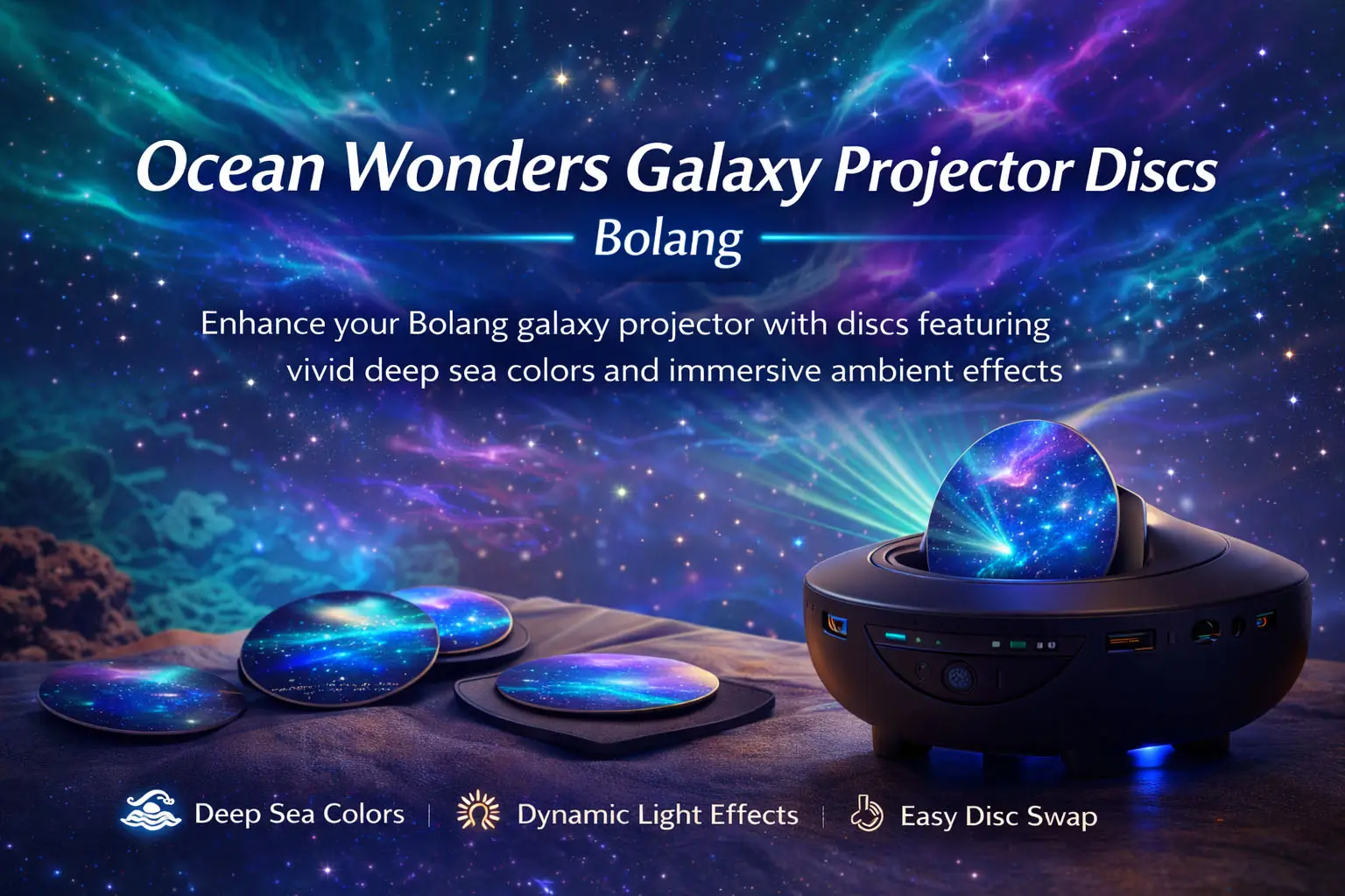 Bolang Ocean Wonders Galaxy Projector Discs